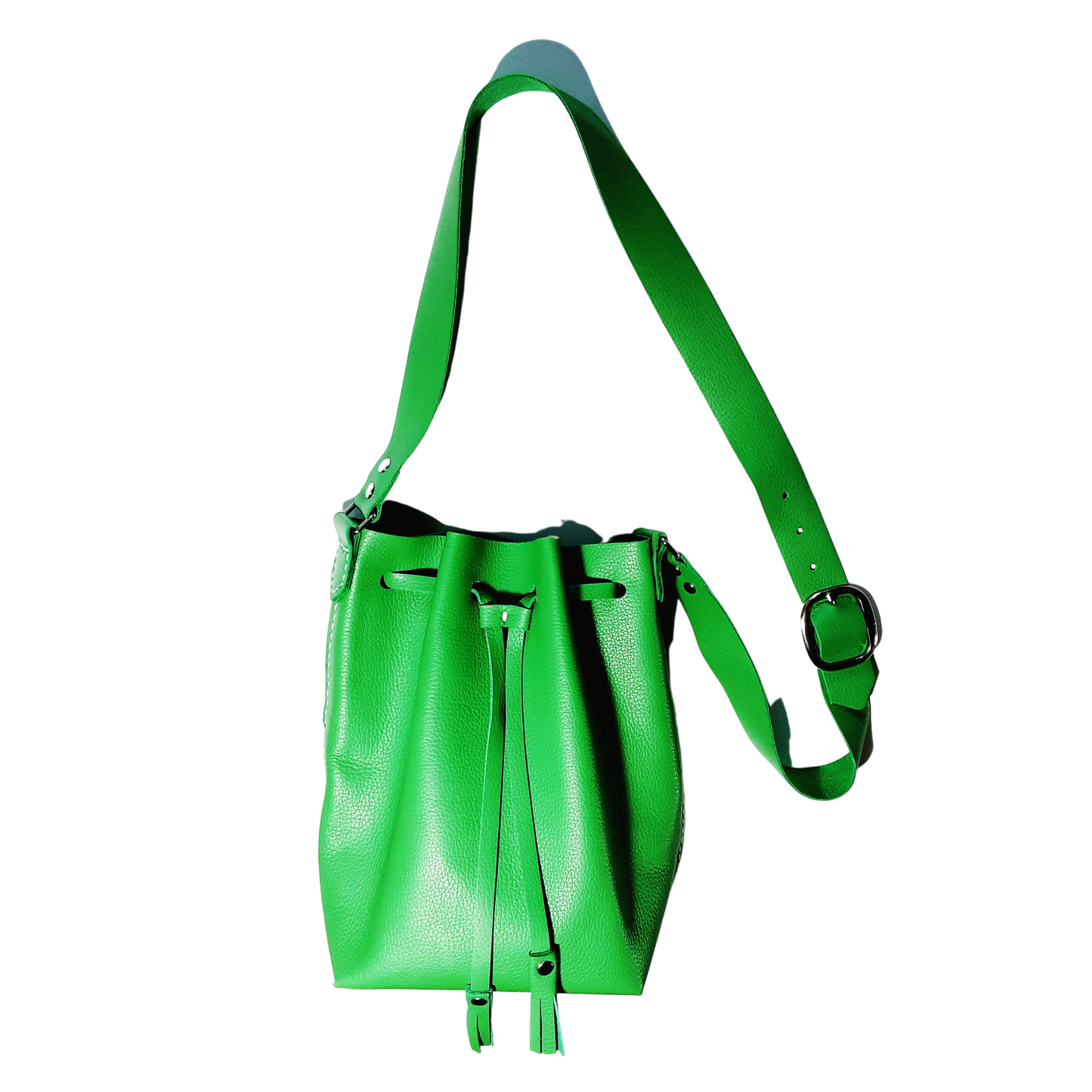 Bucket Bag 100% Leather Crossbody Bag